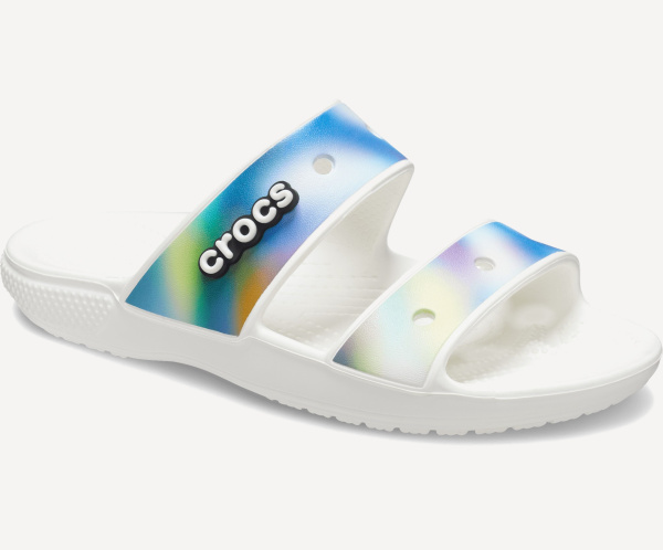 Сандалии Classic Crocs Solarized Sandal (EU 37-38 M5W7 СМ 22.9; blanc/multi-rayures)